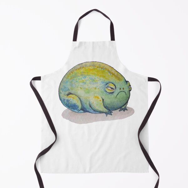 Item preview, aquarell hand drawn grumpy frog  designed and sold by avmask.