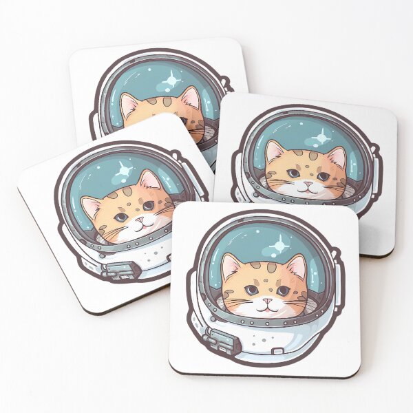 Item preview, Cat Astronaut sticker designed and sold by GudVibeIn.