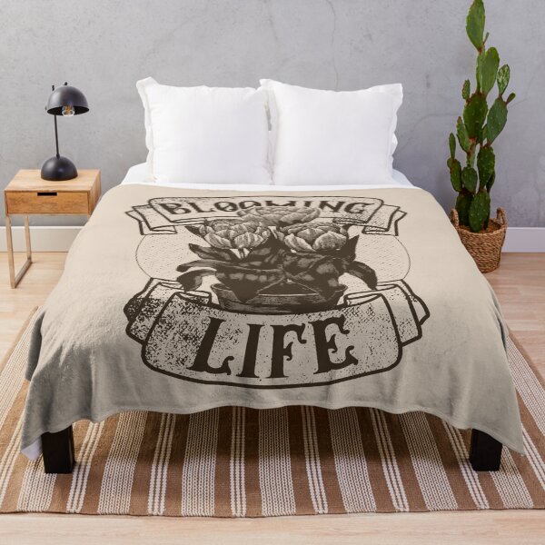 Item preview, Blooming Life | Brown Artwork | designed and sold by VintagePlantJoy.