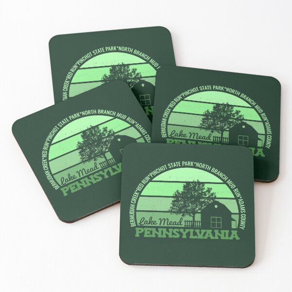 Item preview, Lake Mead Pennsylvania Sunset Retro Vintage Local Pride Logo designed and sold by CRHPOD20.