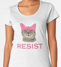 Resist Persist Pussy Cat Hat Women's Rights Women's Premium T-Shirt
