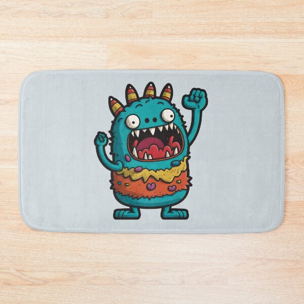 Item preview, Cute Blue Little Monster  designed and sold by Cute Robot.