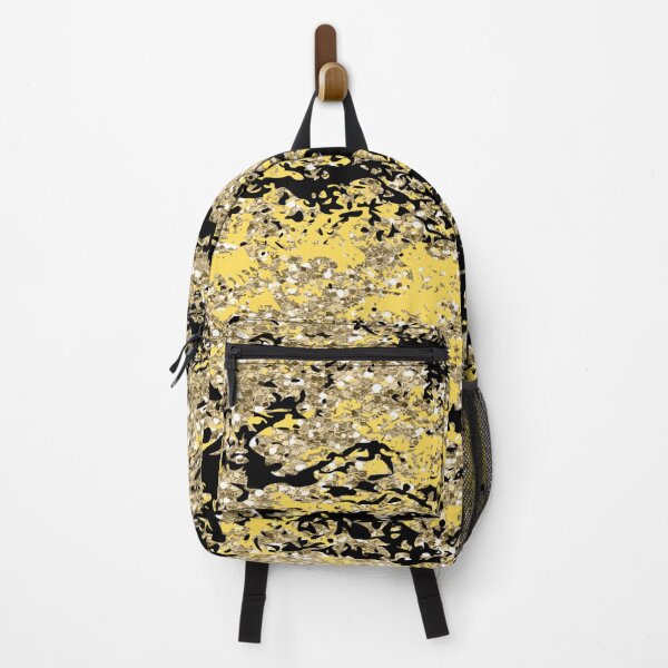 Item preview, Abstract Gold Glitter on Yellow and Black designed and sold by calibrit.