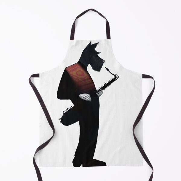 Item preview, Red Scottish Terrier Saxophonist designed and sold by Jack Heavenor.
