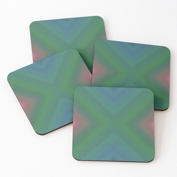 Item preview, Rainbow Gradient Hourglass Abstract Design Green Blue Pink designed and sold by kattakitty.