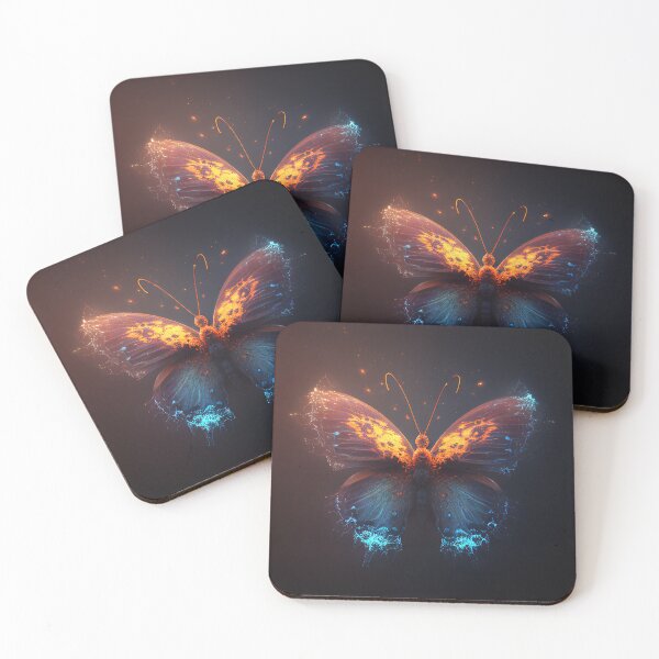 Item preview, Beautiful Blue and Orange Solar Flare Butterfly designed and sold by Expressive Vision.
