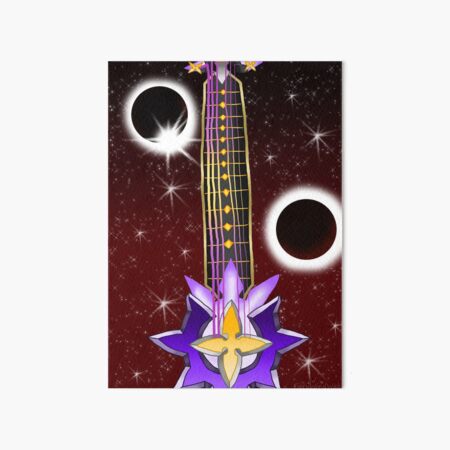 Vista previa del artículo con la obra «Guitarra Fusion Keyblade # 129 - Total Eclipse & Saix's Claymore», diseñado y vendido por FieryWindWaker.