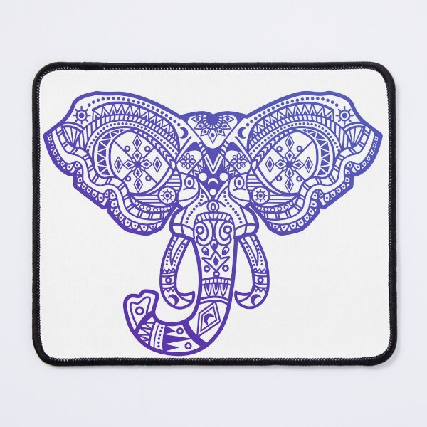 Item preview, Transform your space with the beauty of an elephant mandala in purple tones designed and sold by marco2r.