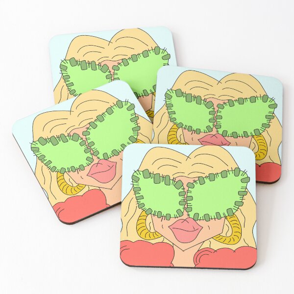 Item preview, coral and green groovy gal designed and sold by Createdbyycal.