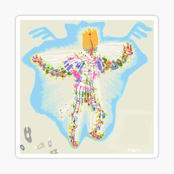 Body of Christ Diagram Sticker