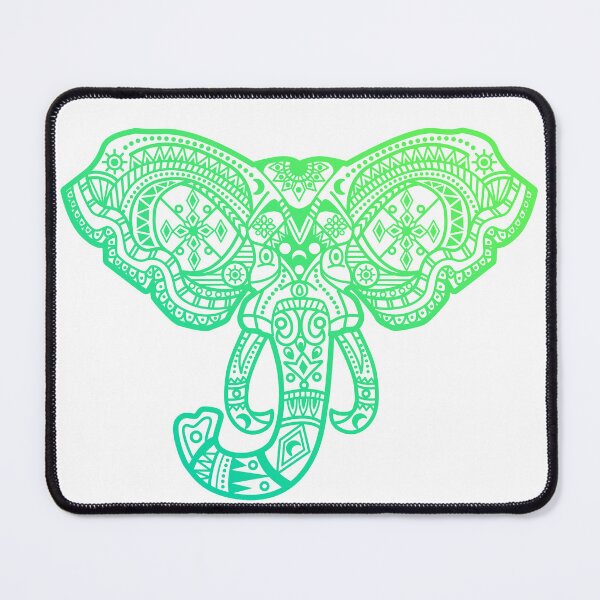 Item preview, Transform your space with the beauty of an elephant mandala in green tones designed and sold by marco2r.