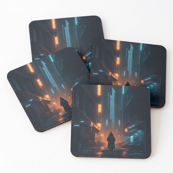 Item preview, Cyberpunk Night Walk: City Streets Lit by Futuristic Lights designed and sold by N3onKnight.