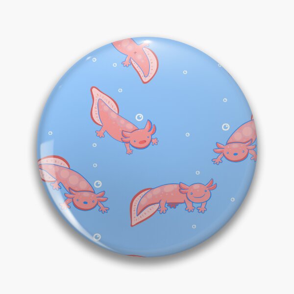 Item preview, cute Axolotl underwater bubbles blue  designed and sold by Gossip Rag.