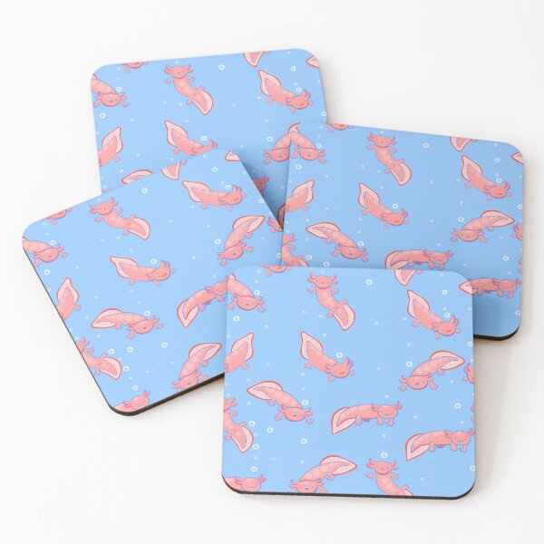 Item preview, cute Axolotl underwater bubbles blue  designed and sold by Gossip Rag.