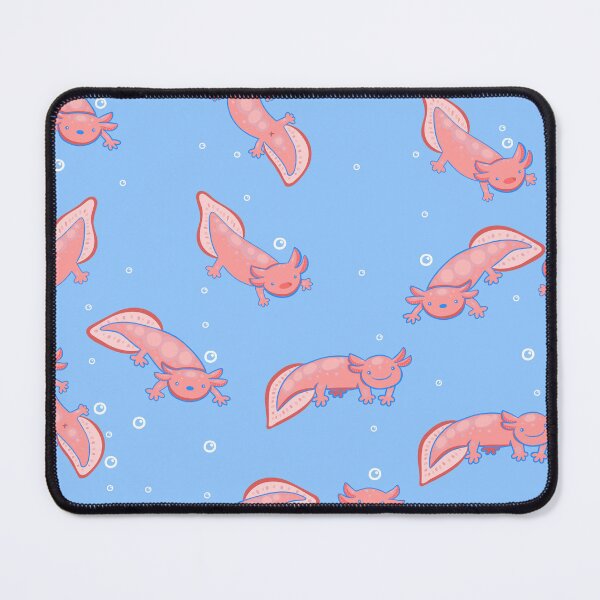 Item preview, cute Axolotl underwater bubbles blue designed and sold by Gossip Rag.