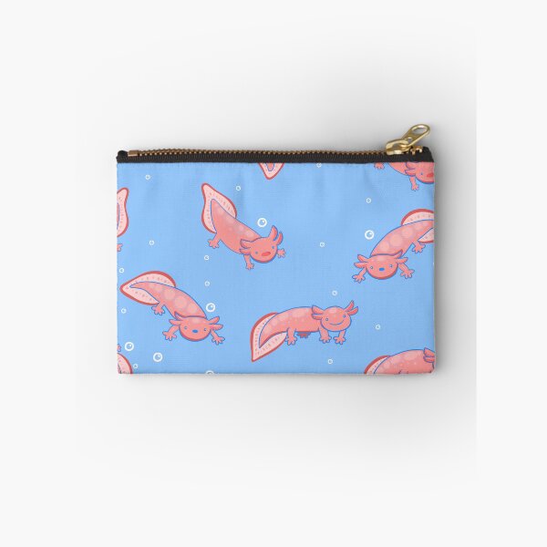 Item preview, cute Axolotl underwater bubbles blue  designed and sold by Gossip Rag.