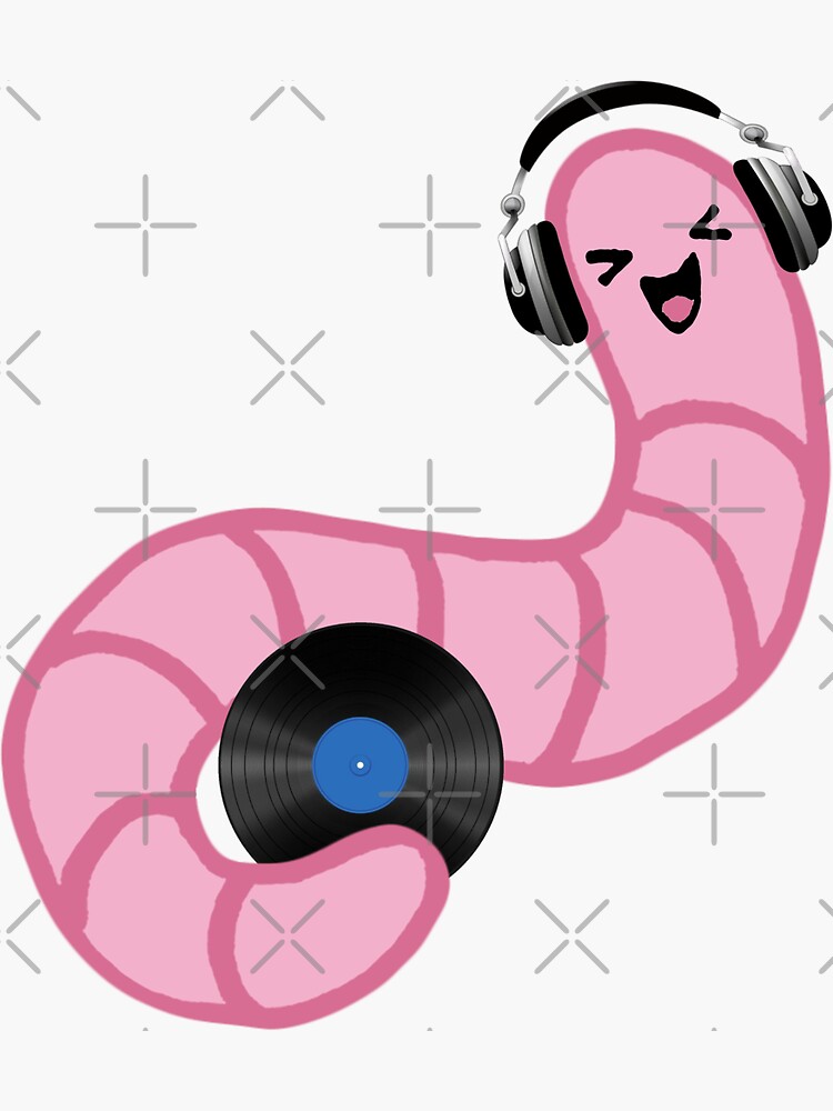 Thumbnail 3 of 3, Sticker, worm (dj) designed and sold by mystudiocreate.
