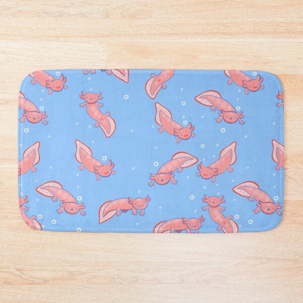 Item preview, cute Axolotl underwater bubbles blue  designed and sold by Gossip Rag.