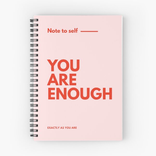 Item preview, You Are Enough Exactly As You Are, Self Love, Pink & Red, Self Care, Women designed and sold by TheLoveShop.