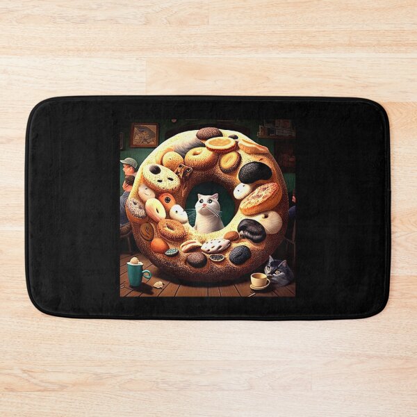 Item preview, Everything Bagel in Cat Café   designed and sold by Earth Nature Creations.