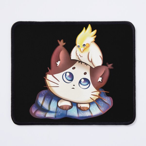 Item preview, cockatiel and kitty designed and sold by manins ⭐⭐⭐⭐⭐.