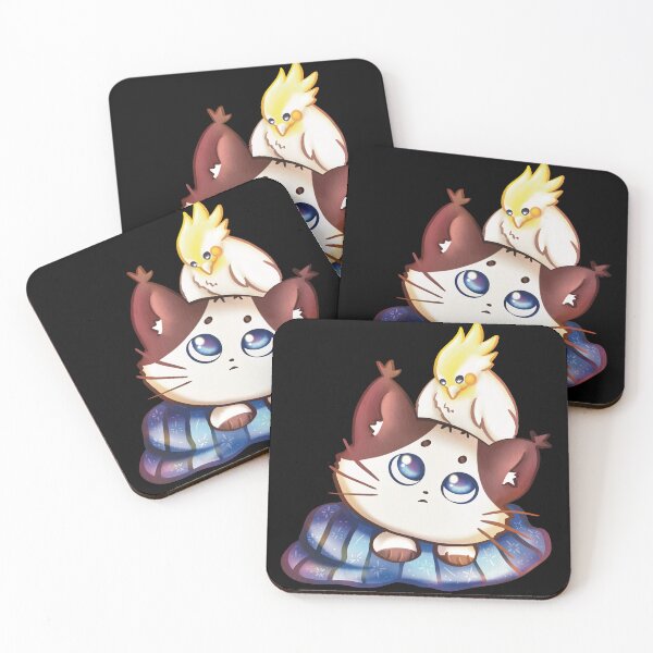Item preview, cockatiel and kitty designed and sold by manins ⭐⭐⭐⭐⭐.