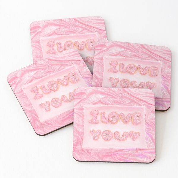 Item preview, I Love You Donut Design Print designed and sold by Femme Pastel Collective.