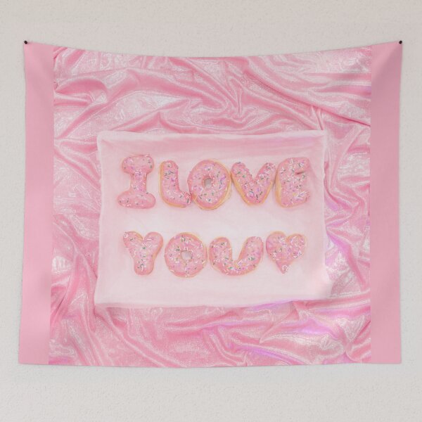 Item preview, I Love You Donut Design Print designed and sold by Femme Pastel Collective.