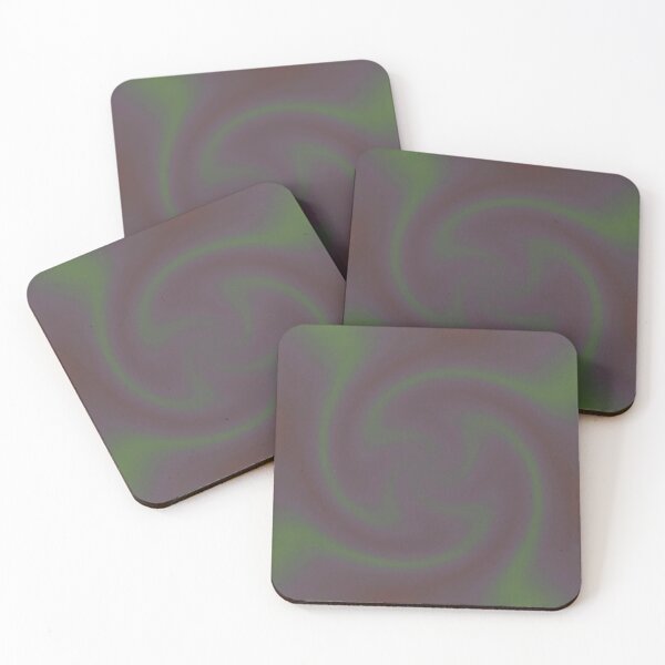 Item preview, Distorted Abstract Lavender and Green Muted Colors Gradient Twisted designed and sold by kattakitty.