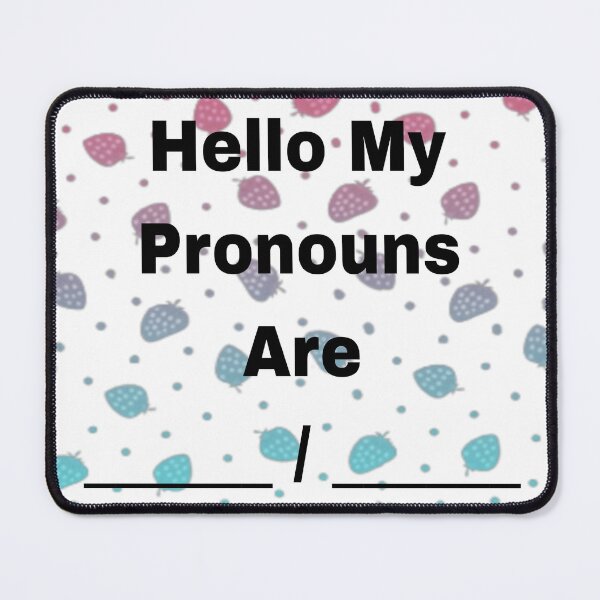 Item preview, Strawberry berry field hello My Pronouns Are designed and sold by PRONOUNS-R-US.