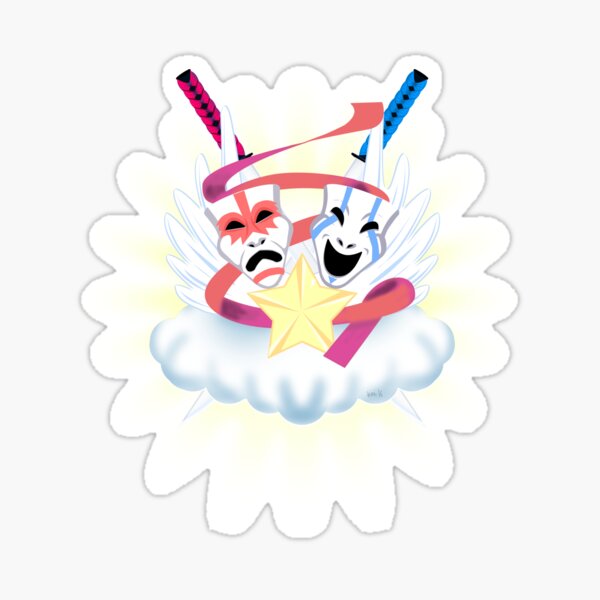 MASKS OF DRAMA Sticker