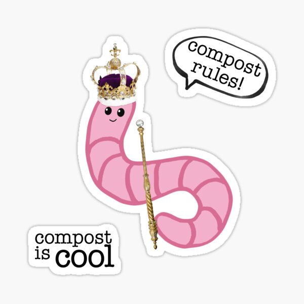 Item preview, compost worm (king) designed and sold by mystudiocreate.