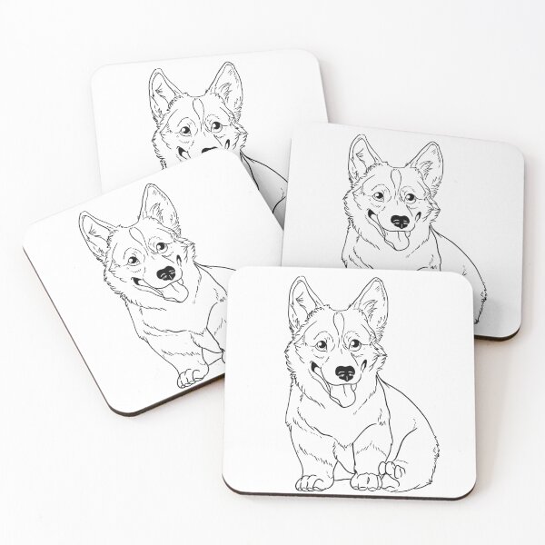 Artikelvorschau, Corgi-Umriss entworfen und verkauft von Drdbanner.