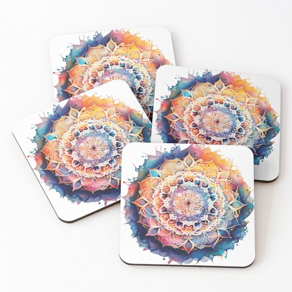Item preview, A Boho Mandala Flower - Sacred Space Mandalas Collection designed and sold by GVRDesign.