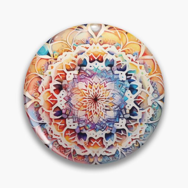 Item preview, A Boho Mandala Flower - Sacred Space Mandalas Collection designed and sold by GVRDesign.