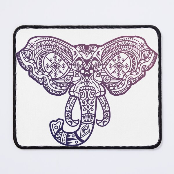 Item preview, Transform your space with the beauty of an elephant mandala in dark red tones designed and sold by marco2r.