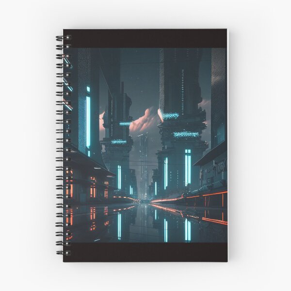 Item preview, a city inspired by Tron the movie designed and sold by AiWonderPrints.