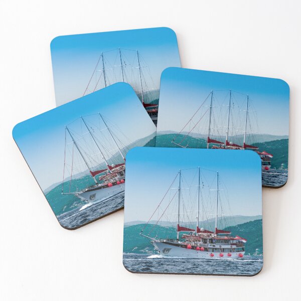 Item preview, Retro Yacht in the Mediterranean designed and sold by Sun Pixel Photography.