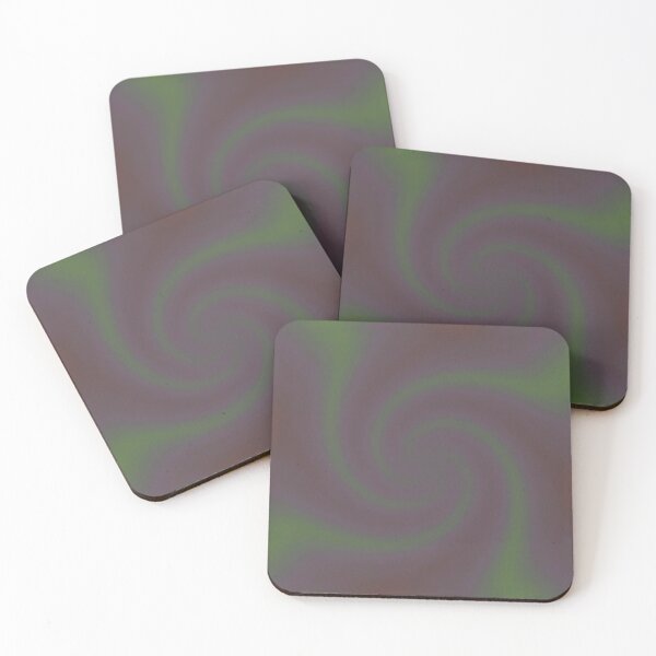 Item preview, Pinwheel Abstract Lavender and Green Muted Colors Gradient Twisted designed and sold by kattakitty.