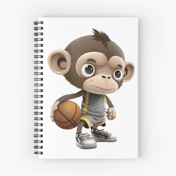Item preview, Pequeño mono lindo jugando baloncesto 4 designed and sold by Fivefix-Store.