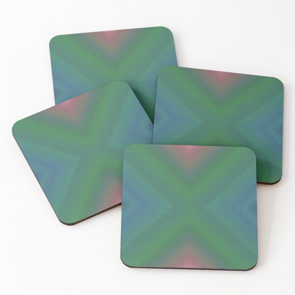 Item preview, Rainbow Hourglass Gradient #2 Abstract Design Green Blue Pink designed and sold by kattakitty.