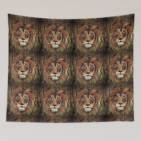 Item preview, Lion in Fire, acrylic designed and sold by janianna.