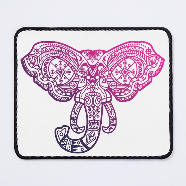 Item preview, Transform your space with the beauty of an elephant mandala in bright reddish tones designed and sold by marco2r.