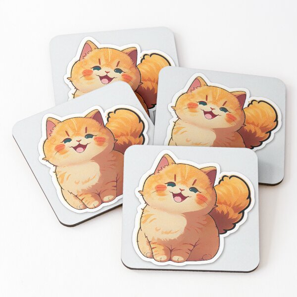 Item preview, orange cutie cat designed and sold by AiWonderPrints.