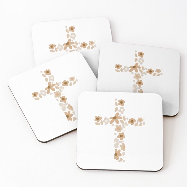 Item preview, Boho Christian Floral Cross Design designed and sold by MeanderCo.