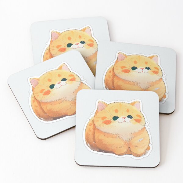 Item preview, orange cat sticker designed and sold by AiWonderPrints.