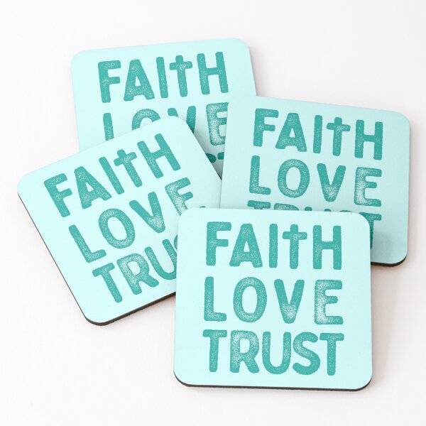 Item preview, Faith, Love, Trust designed and sold by Futurebeachbum.