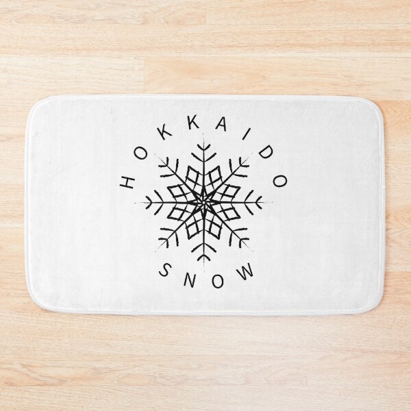 Item preview, Hokkaido Snow Snowflake Black designed and sold by ClaireBillson.