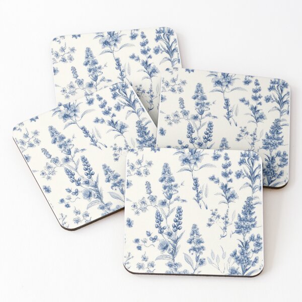 Item preview, Bluebonnets toile pattern designed and sold by artefacta.