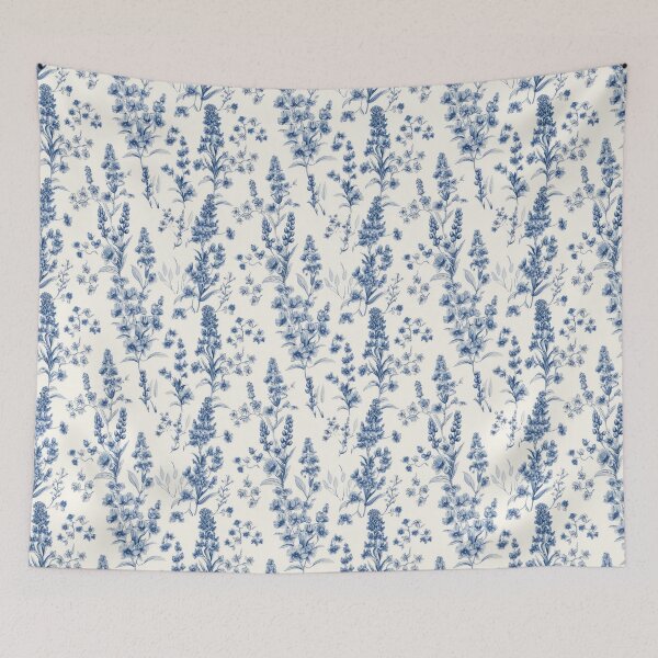 Item preview, Bluebonnets toile pattern designed and sold by artefacta.